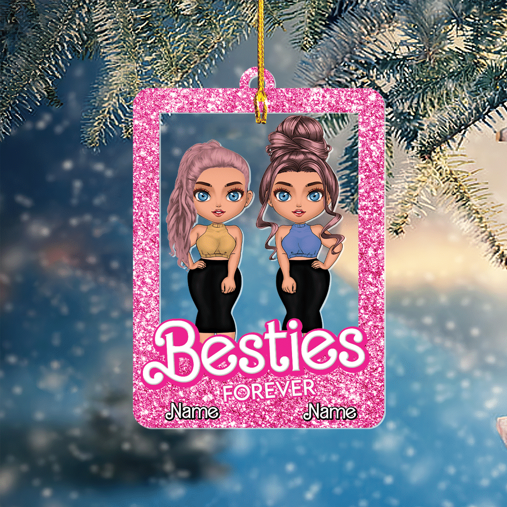 Besties Forever - Best Friend, Sibling Gifts - Personalized Ornament - Gifts For BFF, Sister 39491