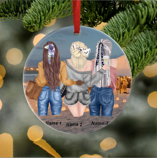 Custom 3 Acrylic Ornaments