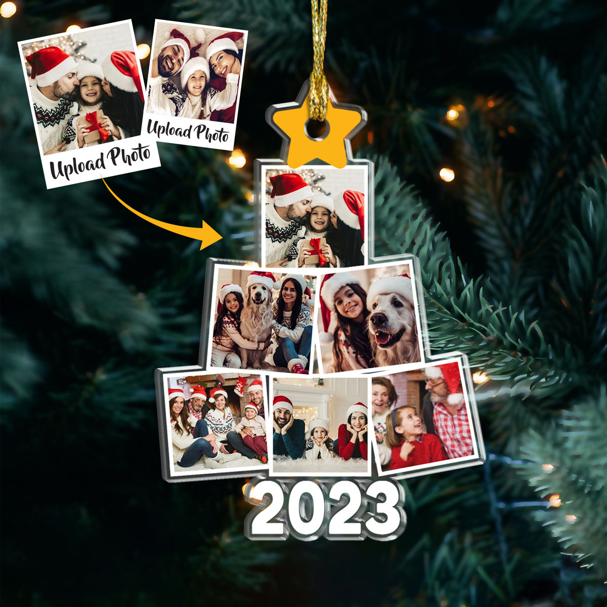 Photo Ornament - Christmas Ornament Photo Ornament, Personalized Ornament, Custom Family Photo Ornament, Christmas Gifts, Family Ornaments - Personalized Photo Ornament