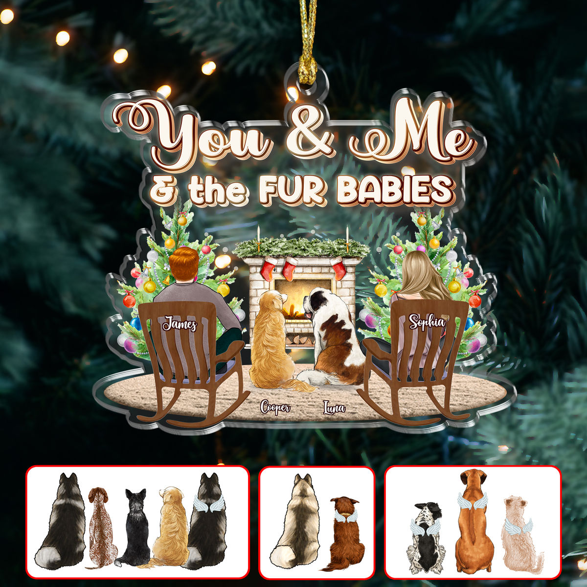 Christmas Ornament - Personalized Ornament - Christmas Gift -  You And Me And The Dog Cat - Trending 2024