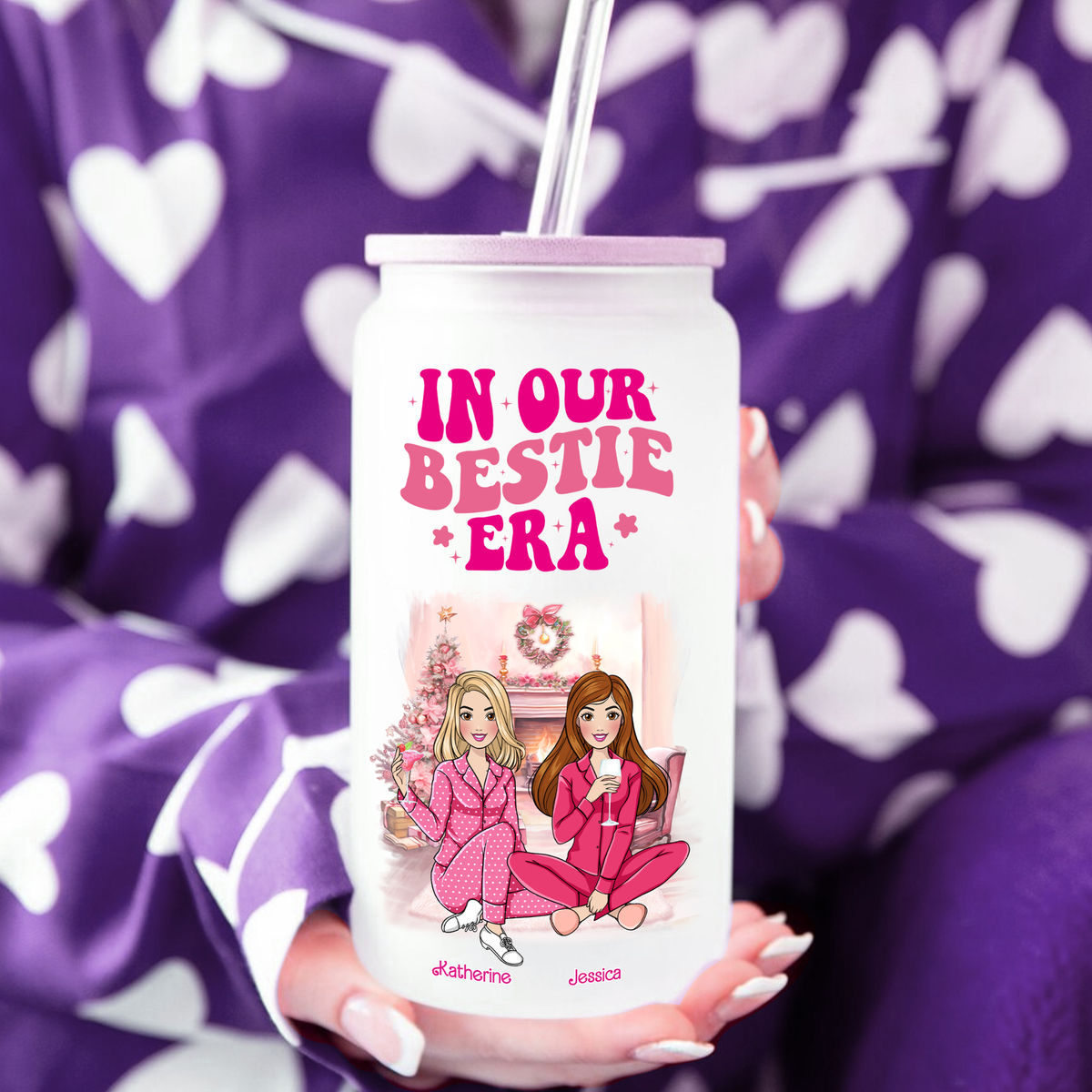 Christmas Gifts For Her - The Best Glass Tumbler Ever - Pink Dolls - In Our  Bestie Era - Gift For Best Friends, BFF, Sisters, Coworkers (F)