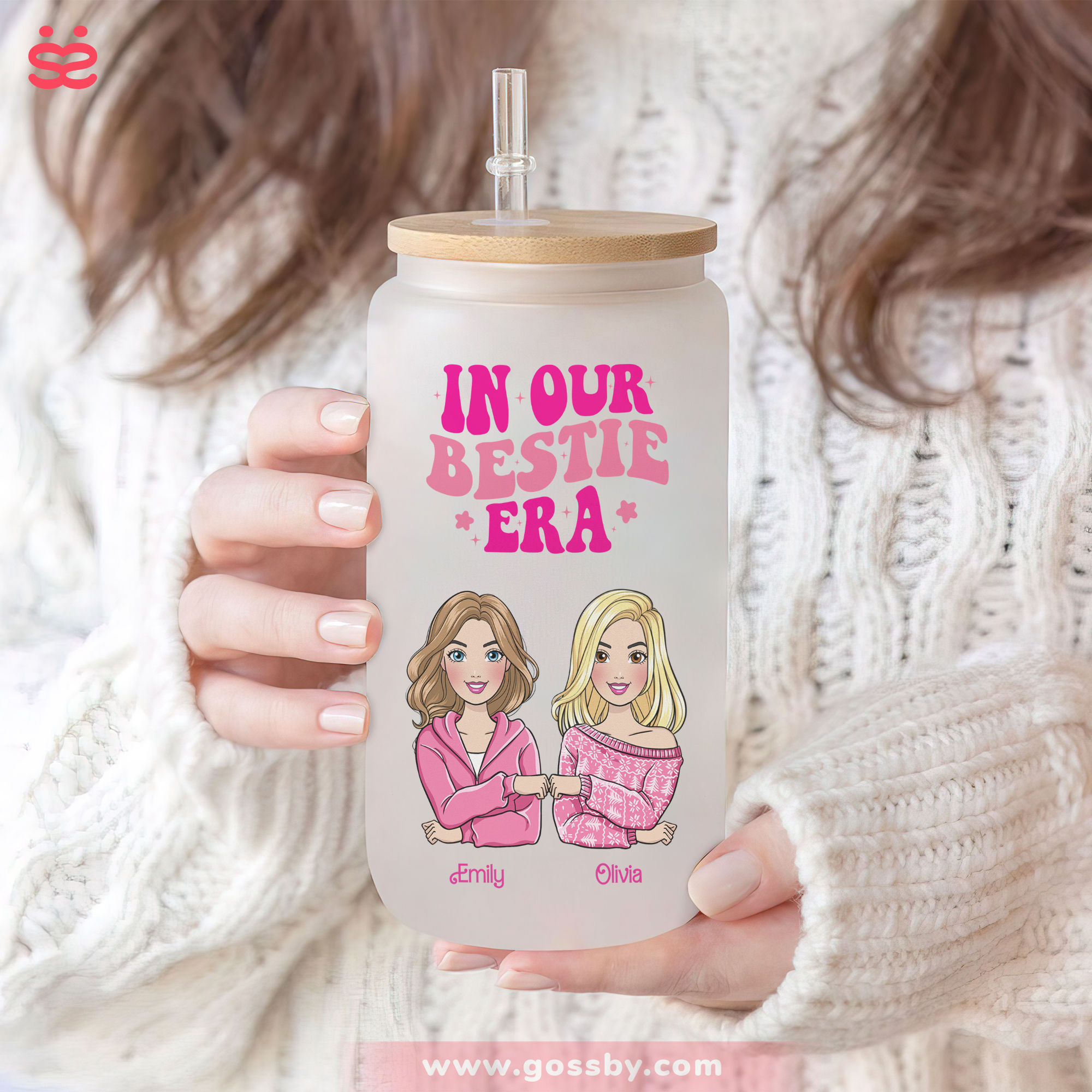 The Best Glass Tumbler Ever - Pink Dolls - In Our Bestie Era (D1) - Gift  For Best Friends