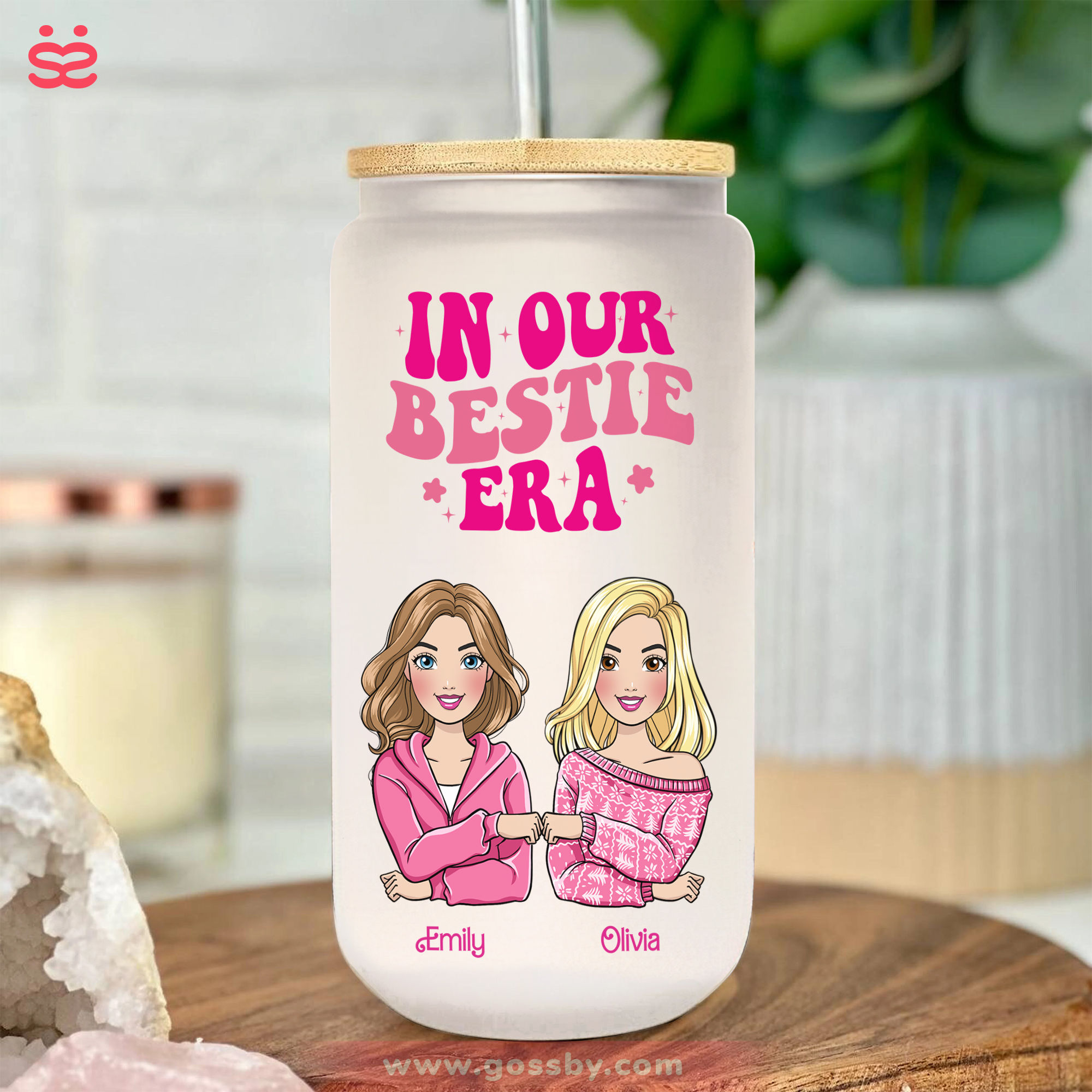 Christmas Gifts For Her - The Best Glass Tumbler Ever - Pink Dolls - In Our  Bestie Era - Gift For Best Friends, BFF, Sisters, Coworkers (F)