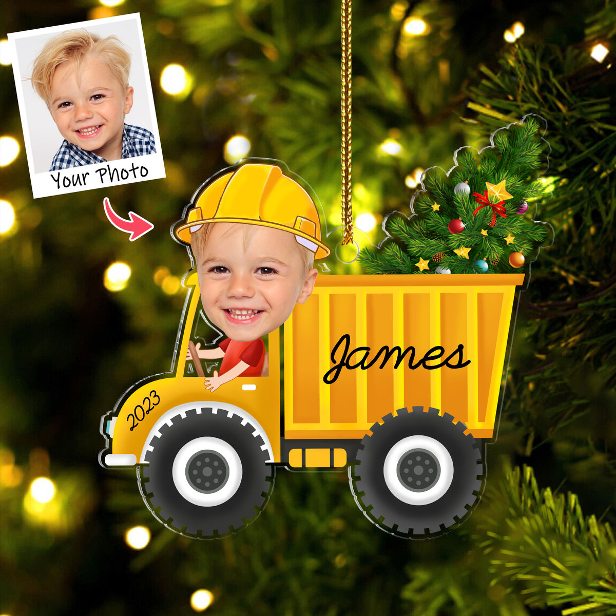 Personalized Trucker Ornaments