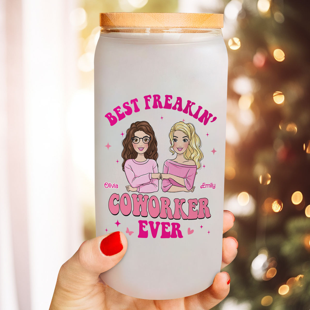 Christmas Gifts For Her - The Best Glass Tumbler Ever - Pink Dolls - In Our  Bestie Era - Gift For Best Friends, BFF, Sisters, Coworkers (F)