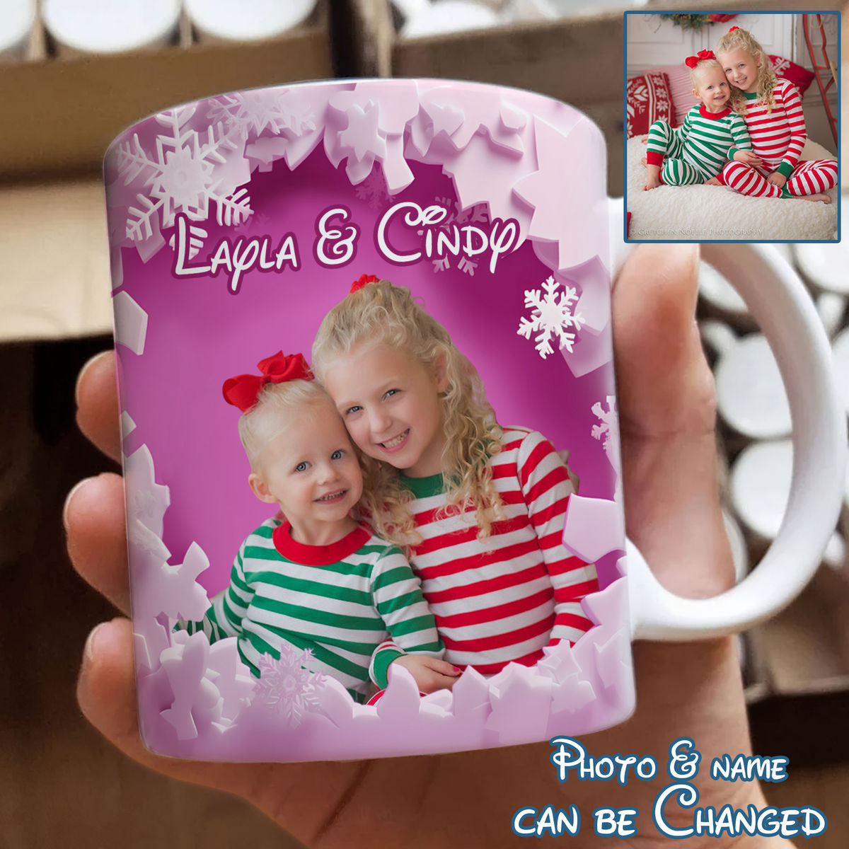 Mug Kids Christmas Gifts, Children Names Mug