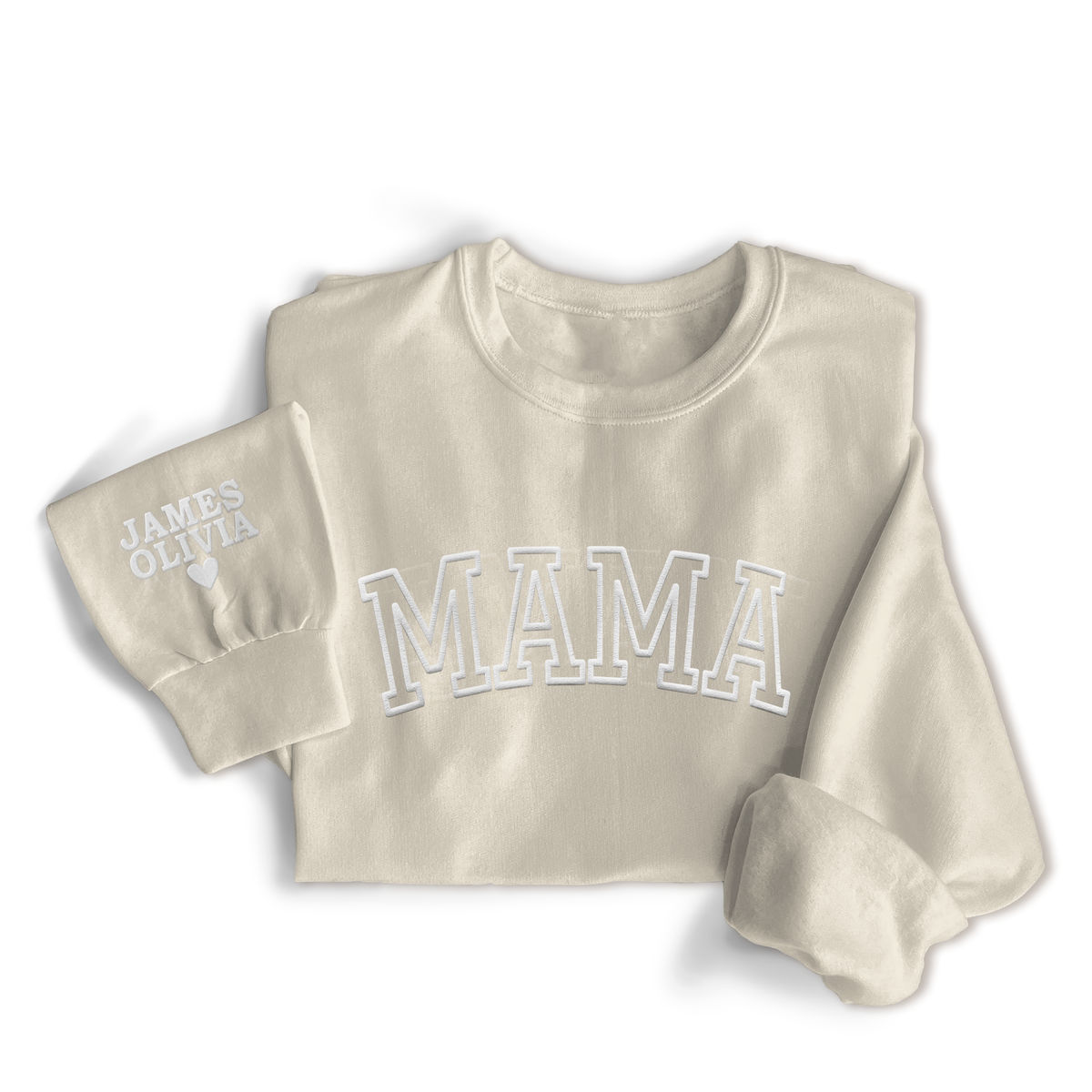 Sweatshirt for Mom - Mama Sweatshirt with Kid Names on Sleeve, Mothers Day Gift, Birthday Gift for Mom, New Mom Gift - Personalized SweatShirt_2