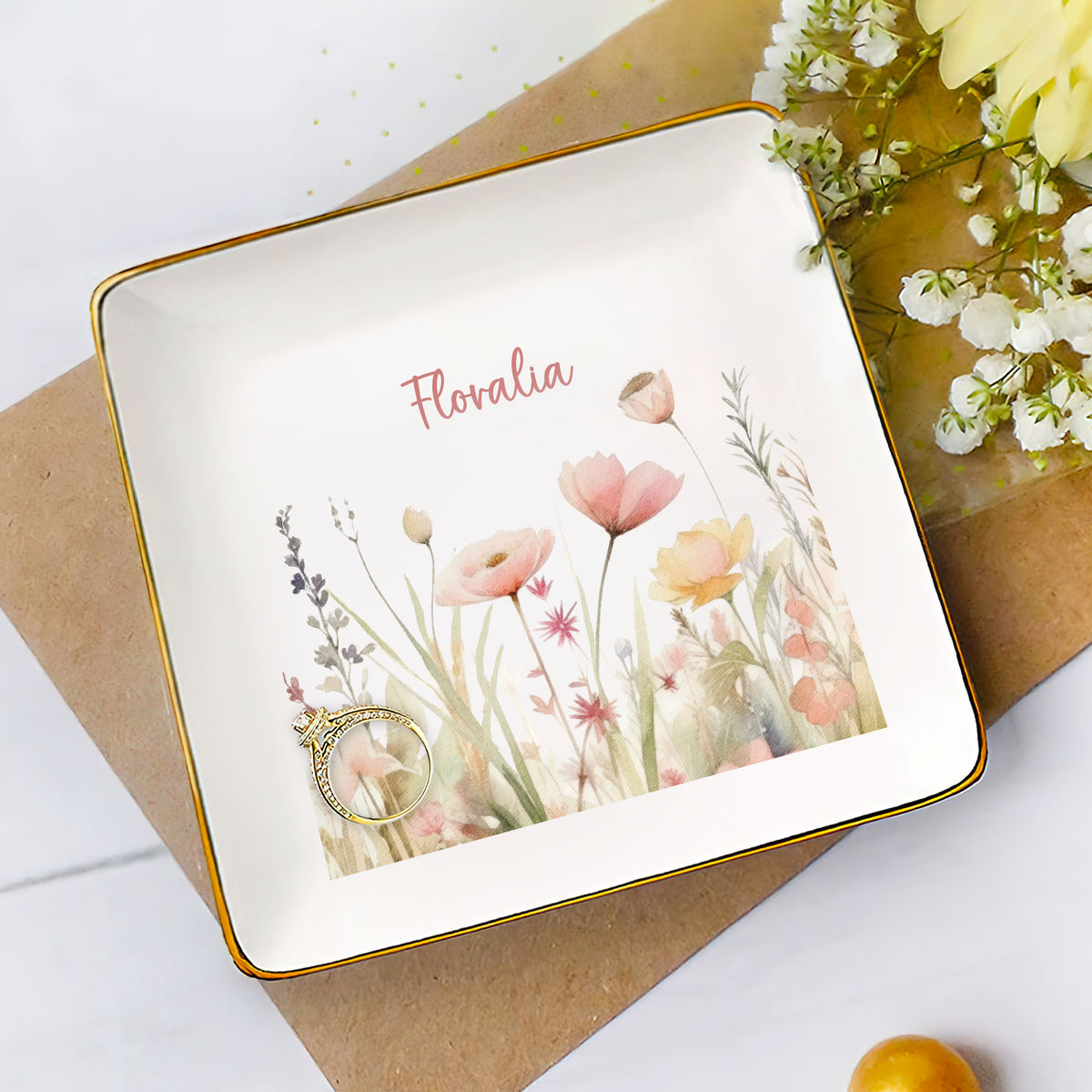 Personalized Jewelry Tray - Jewelry Tray - Custom Name, Bridesmaid Gifts, Birthday Gift for Her, Graduation Gift, Bridal Shower Gift, Gift for Mom