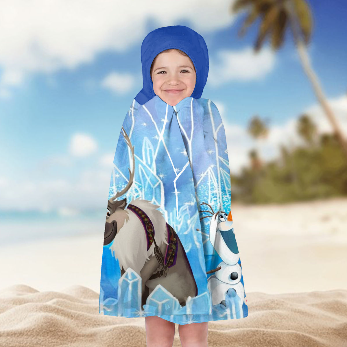 Hooded Towel - Princess Beach Bath Towel with Hood For Kids - Custom Princess For Girl - Birthday Gifts for Toddler, Gifts For Kids - Personalized Towel_9