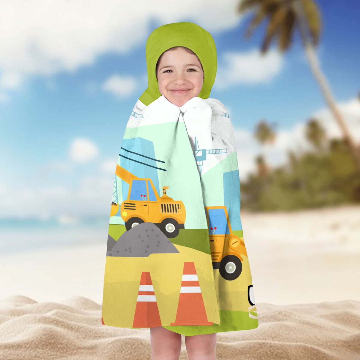Hooded Towel - Beach Bath Towel with Hood For Kids - Custom Engineer For Boy - Birthday Gifts for Toddler, Gifts For Kids - Personalized Towel_7