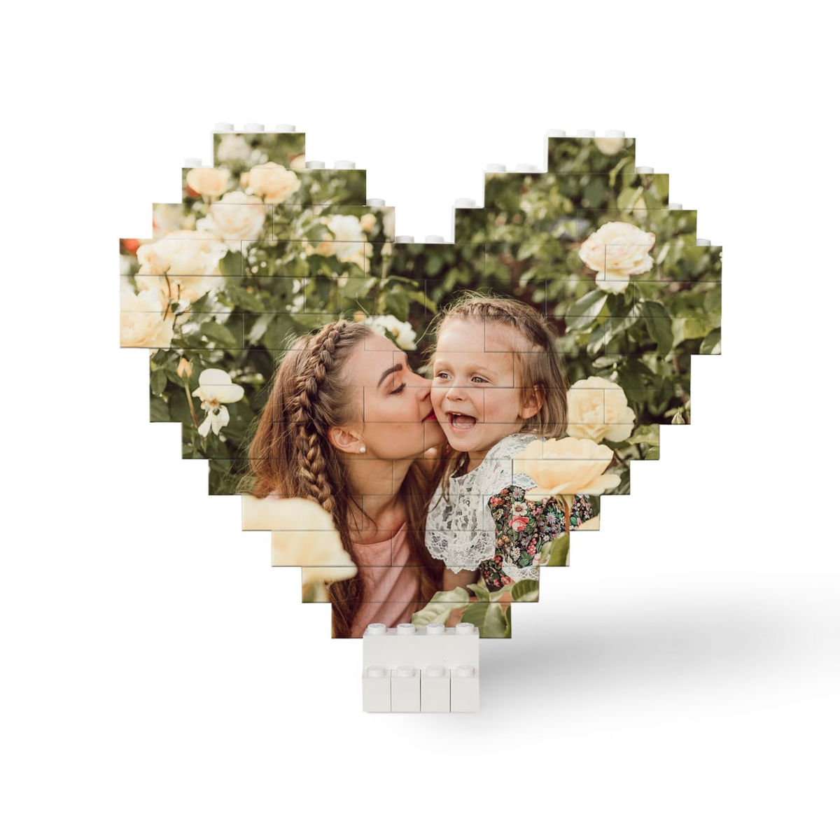 Photo Upload - Personalized Heart Shape Block Photo Puzzle - Gifts For Mom_5