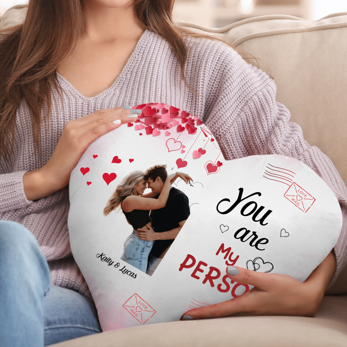 Photo Pillow - Photo Upload - Gift For Couples Wedding  - You Are My Person