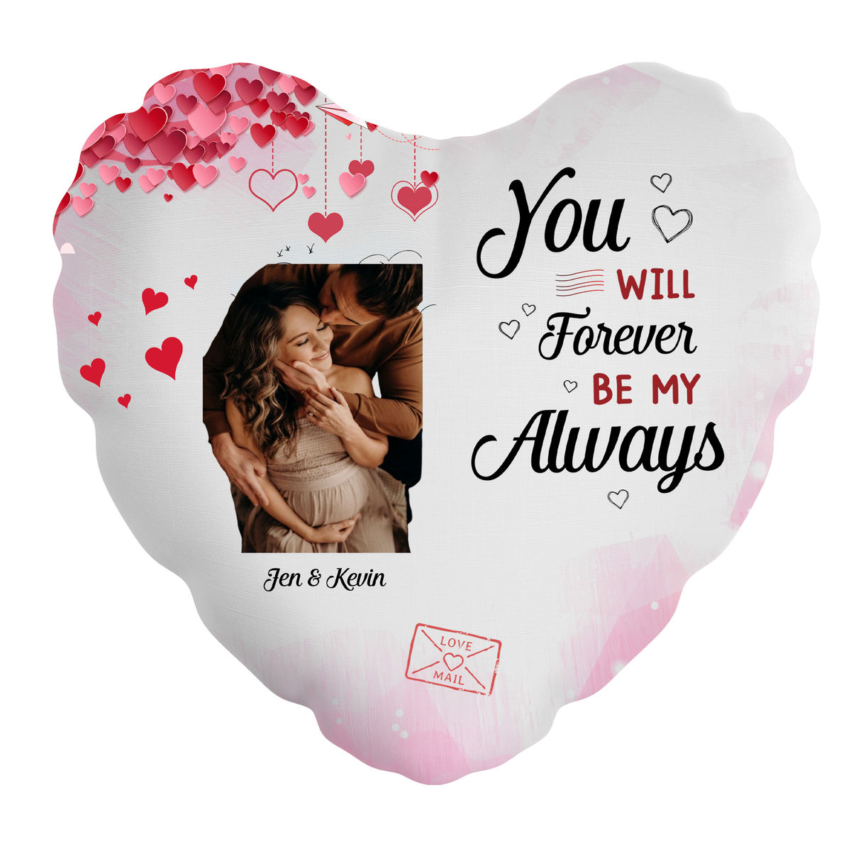 Photo Pillow - Photo Upload - Gift For Couples Wedding  - You Will Forever Be My Always_5