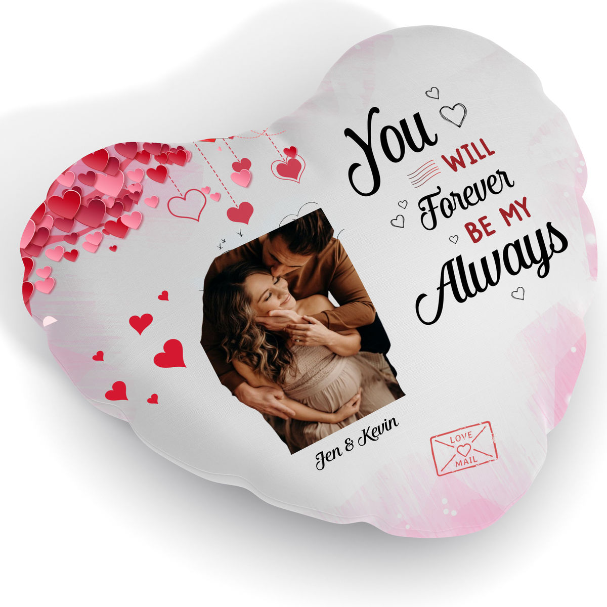 Photo Pillow - Photo Upload - Gift For Couples Wedding  - You Will Forever Be My Always_4