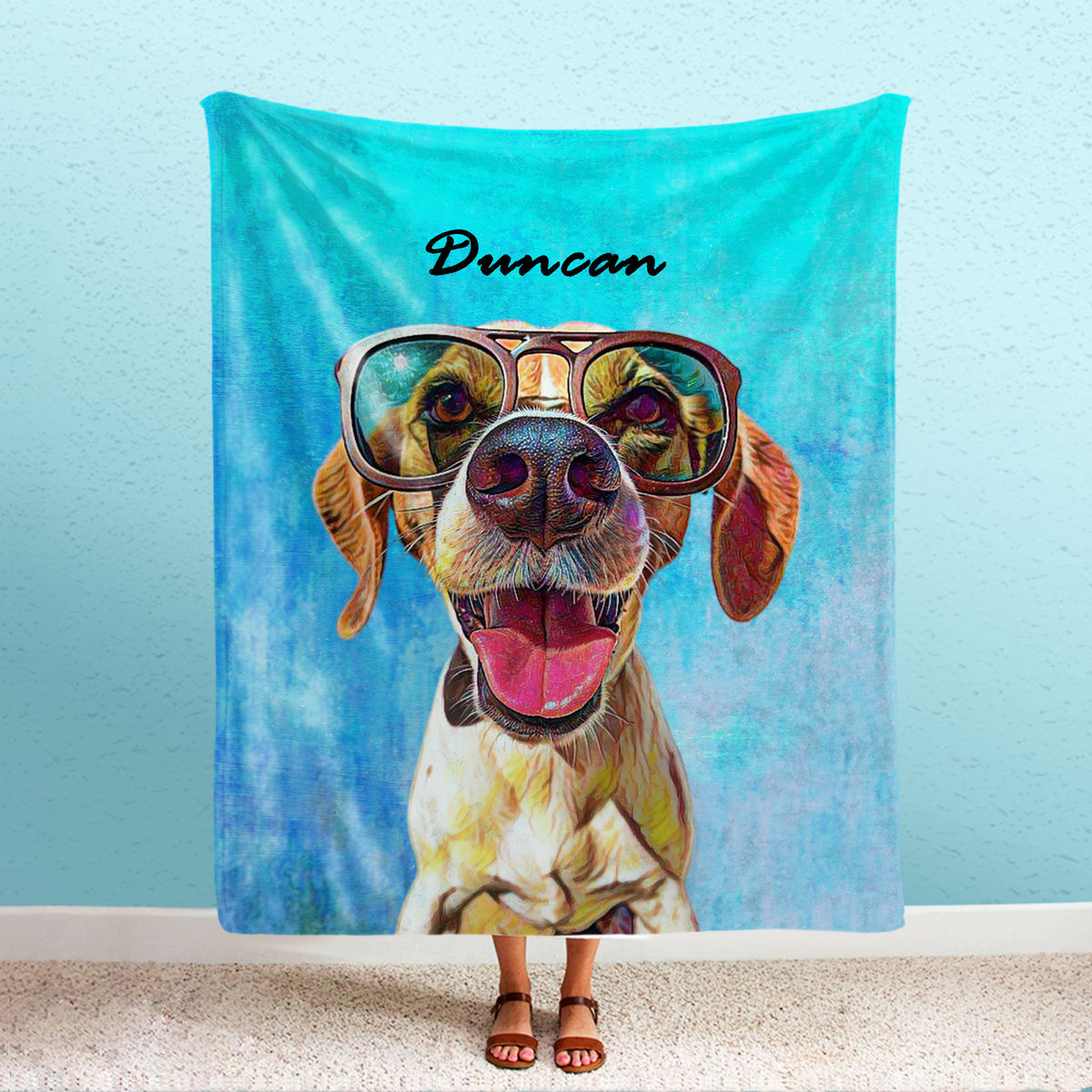 Photo Blanket - Photo Blanket - Dog Photo Upload - Photo Blanket - Personalized Photo Fleece Blanket_3