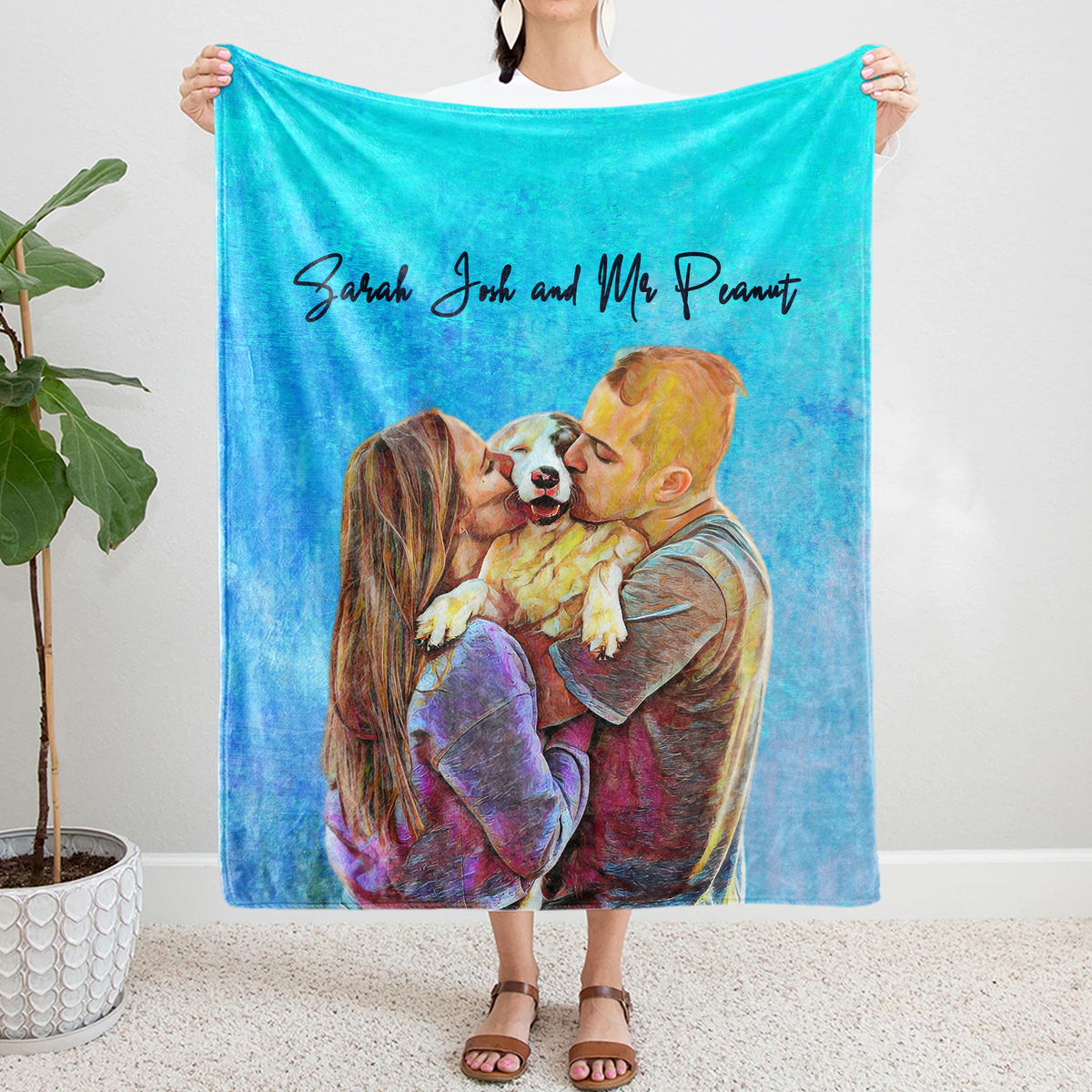 Photo Blanket - Photo Blanket - Dog Photo Upload - Photo Blanket - Personalized Photo Fleece Blanket_1