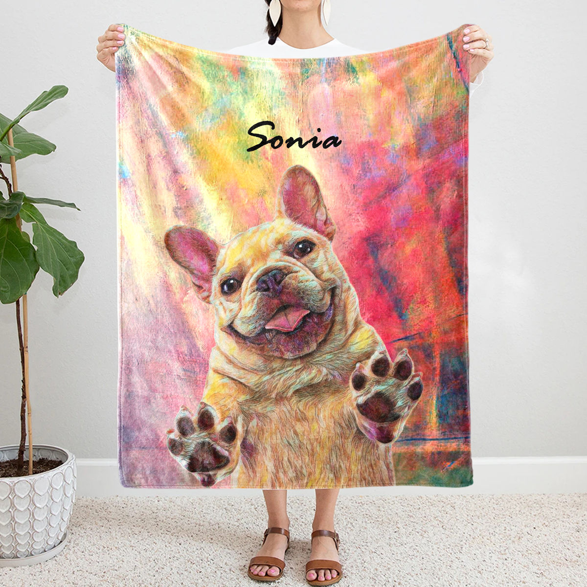 Photo Blanket - Photo Blanket - Dog Photo Upload - Photo Blanket - Personalized Photo Fleece Blanket_2