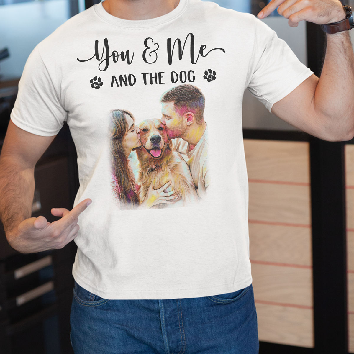 Photo Shirt - Photo T-shirt - Photo Shirt - A Girl And Her Dog A Bond That Can't Be Broken_2