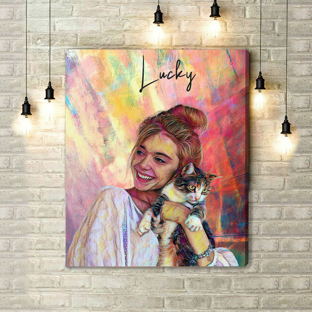 Photo Upload - Portrait Canvas From Photo For Cat - Personalized Photo Canvas_1