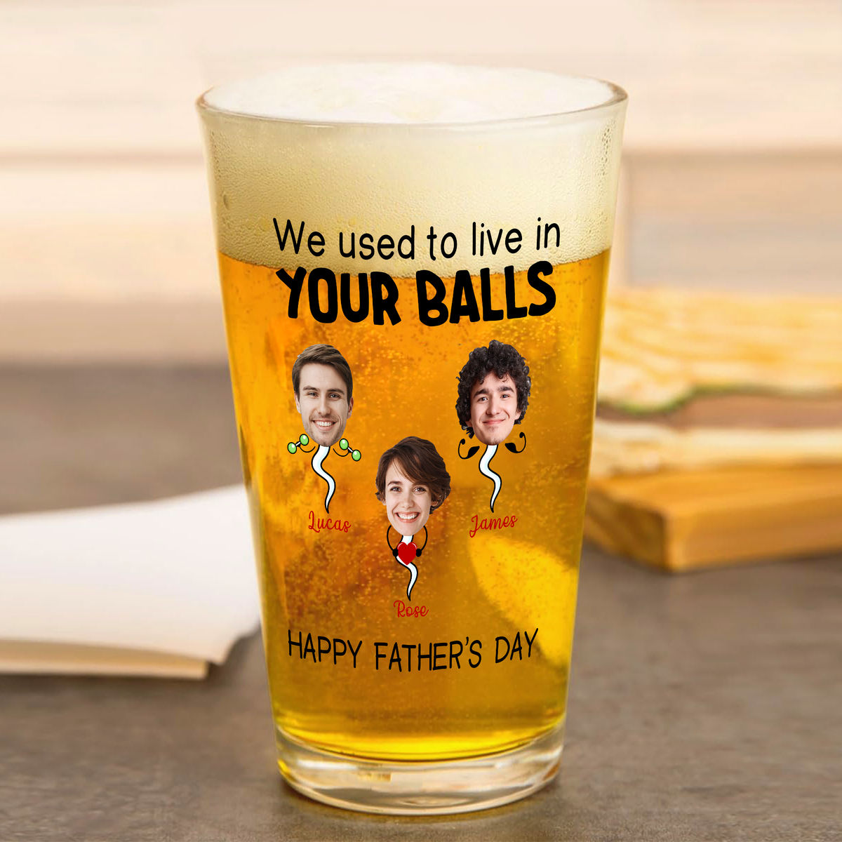 We used to lived in your balls. Happy Father's Day - Father's Day Gift, Gift For Dad, Grandpa