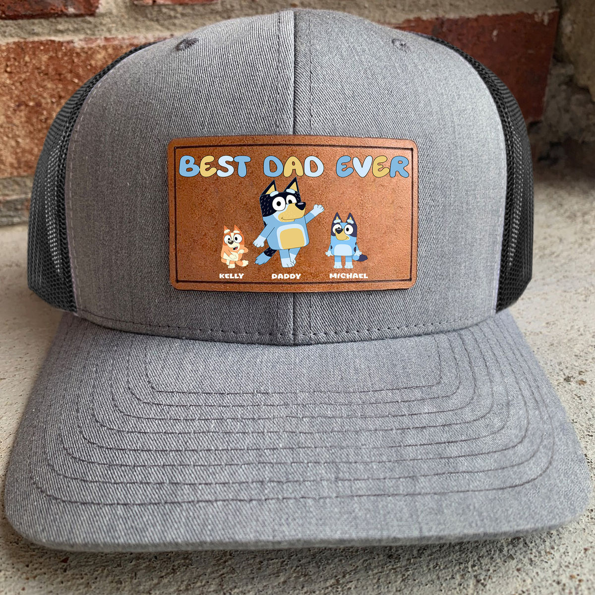 Happy Dad Hat Mens Best Pops Ever Hat Embroidered Funny Blue