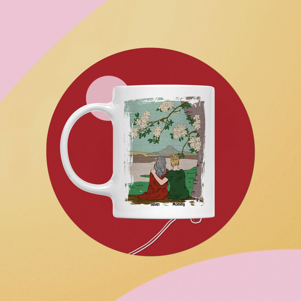 Dong Ho Legacy - Mother's Love Blooms - Mother and Daughter Gift - Limited Edition - Personalized Mug_3