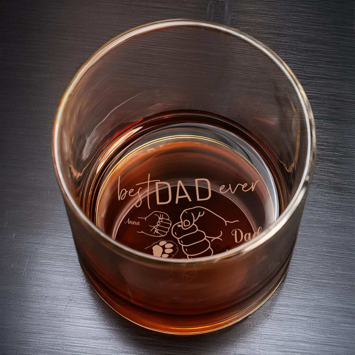 Father's Day Gifts - Best Dad Ever - Gifts For Dad... - Gifts For Father's Day, Birthday, Anniversary - Personalize Whiskey Glass_4