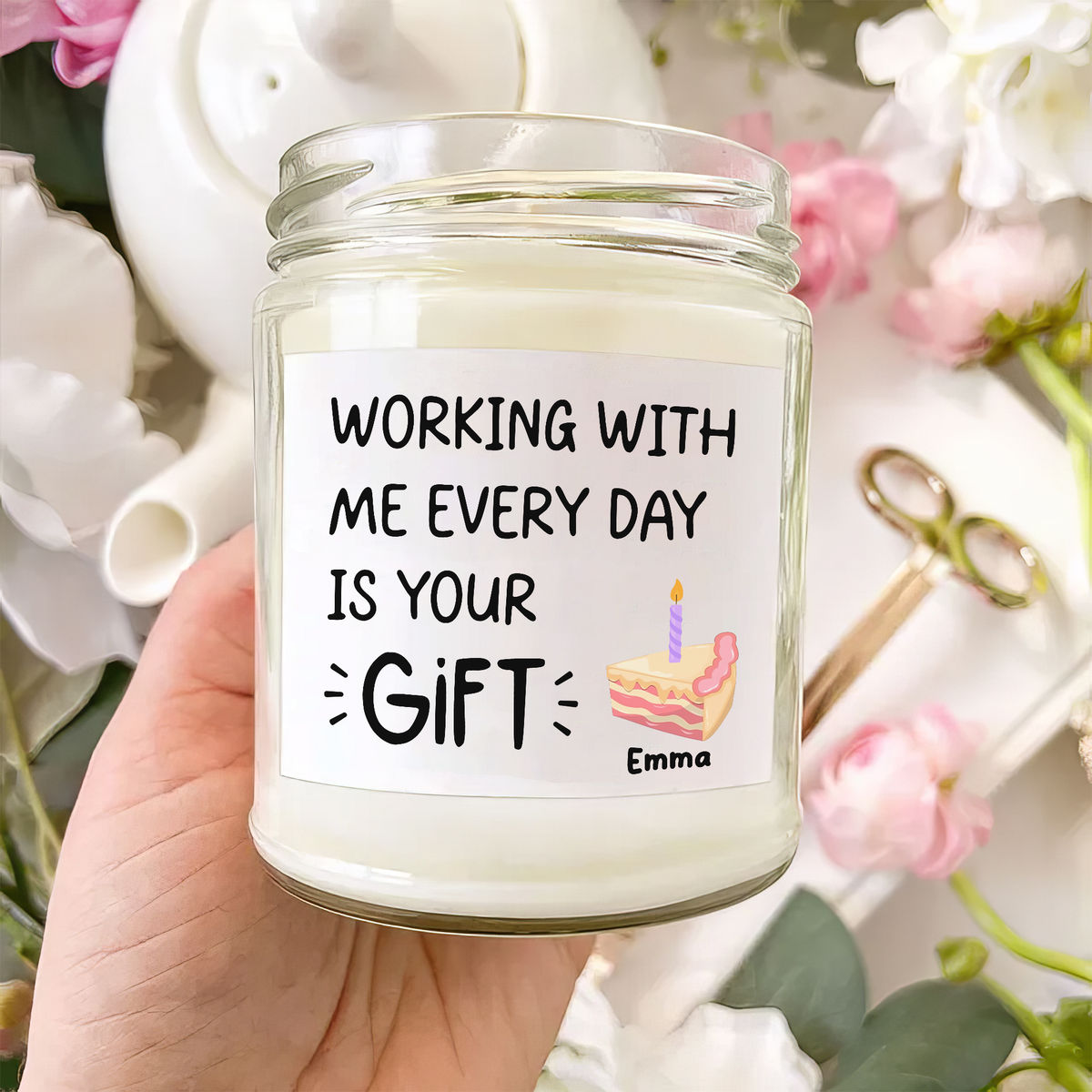 Birthday Gift for Coworker - Coworker Candle Gift, Appreciation Gift Ideas, Candle Coworker Gift - Personalized Candle