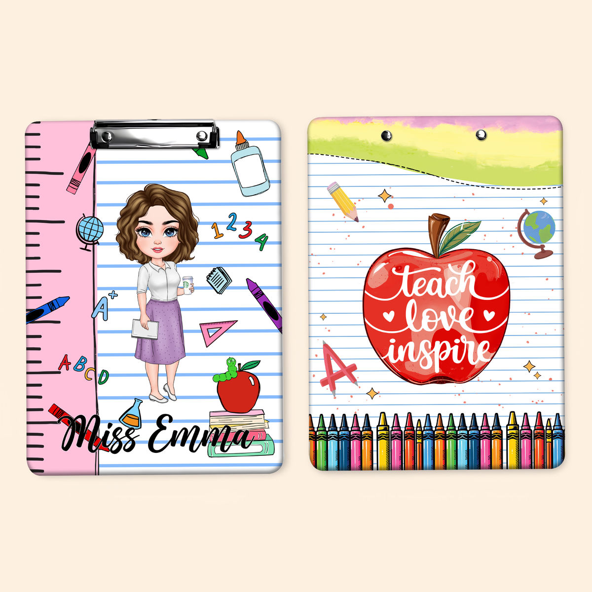 Personalized Clipboard - Gift for Teacher - Teacher Appreciation Gift (62458) - Personalized Clipboard_1