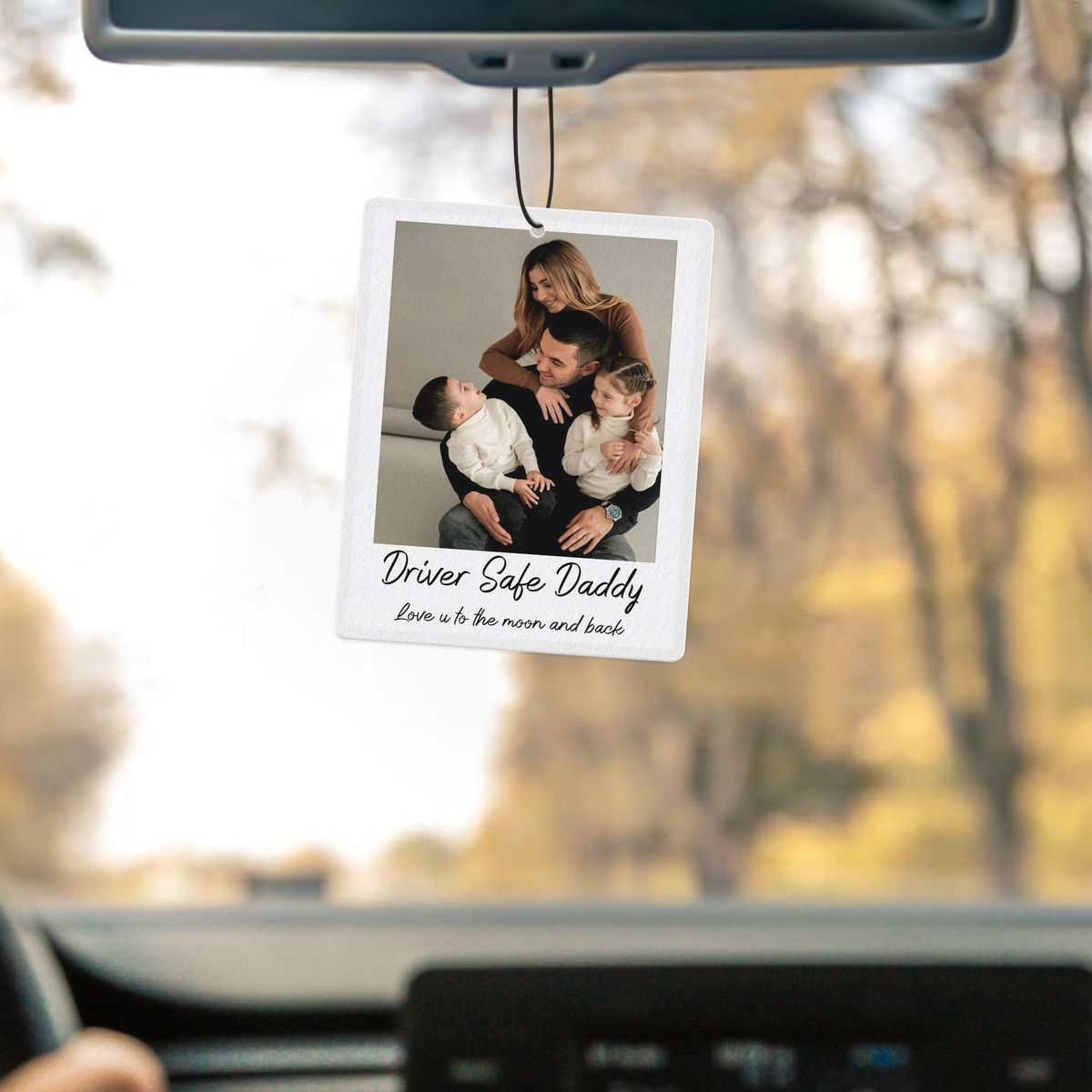 Photo Gift - Gift For Women,Men, Father.Mom.Girlfriend,Boyfriend,Friends.... - Photo Car Air Freshener Hanging