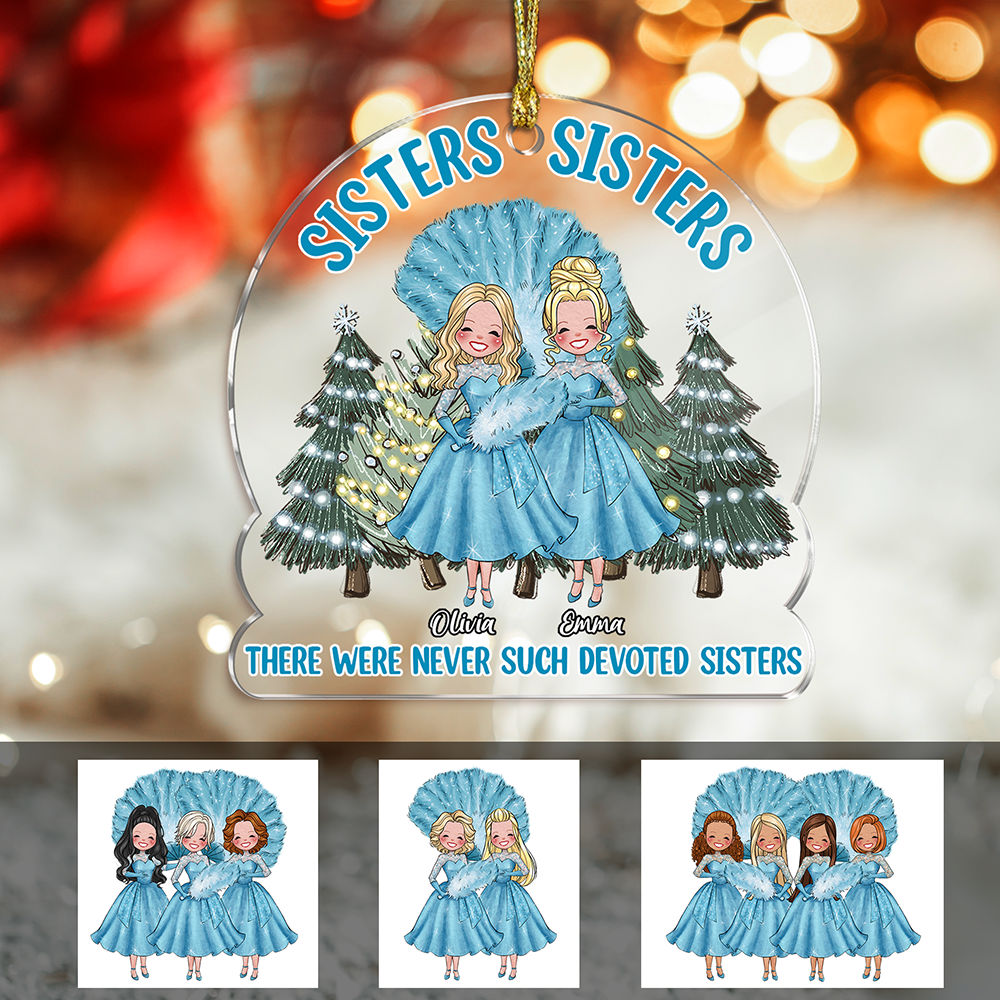 Acrylic Ornament - Personalized Ornament - Sisters Sisters - Personalized Ornament_2