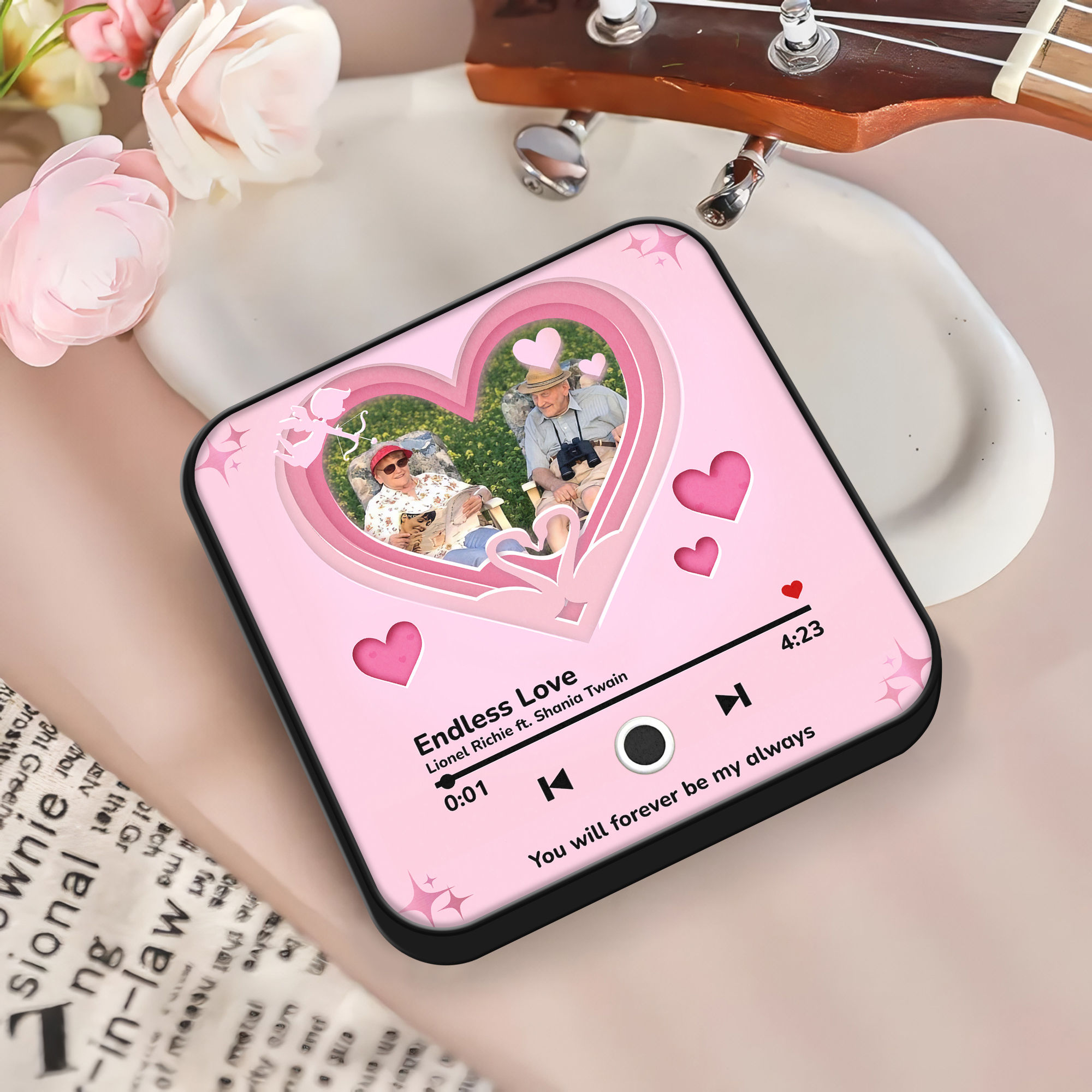 Music Fridge Magnet New 4.0 - Photo upload - Music Gift For