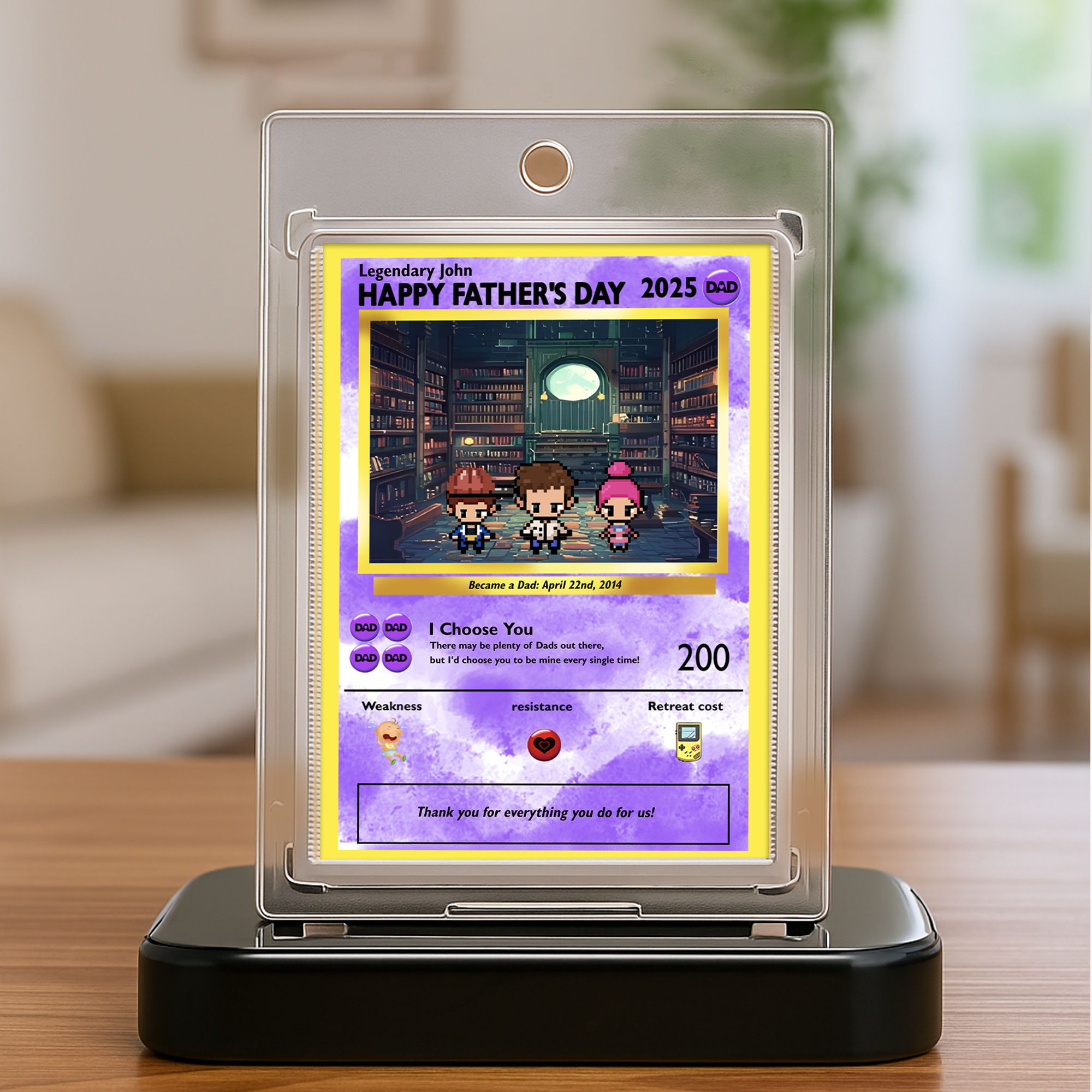 how to tell condition of pokemon cards Dad Card