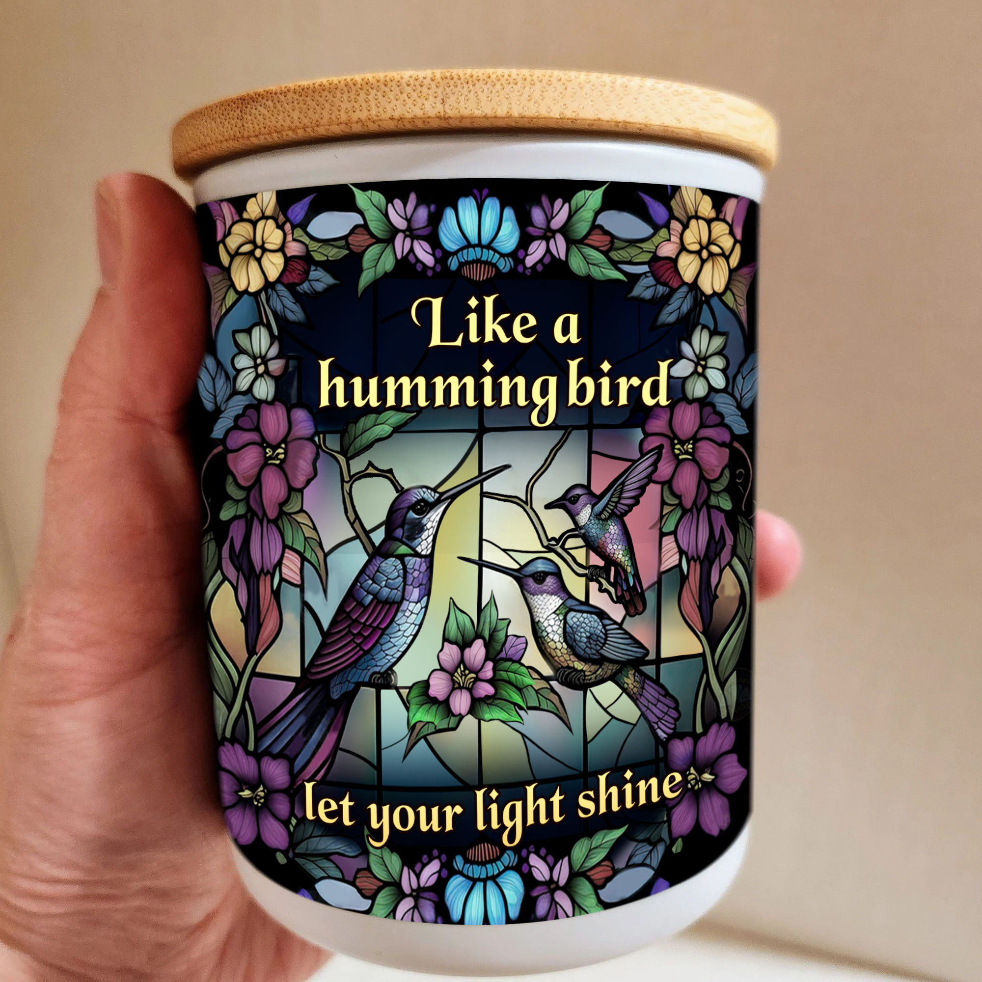 Battery Operated Tea Light Holder - Like a hummingbird, let your light ...