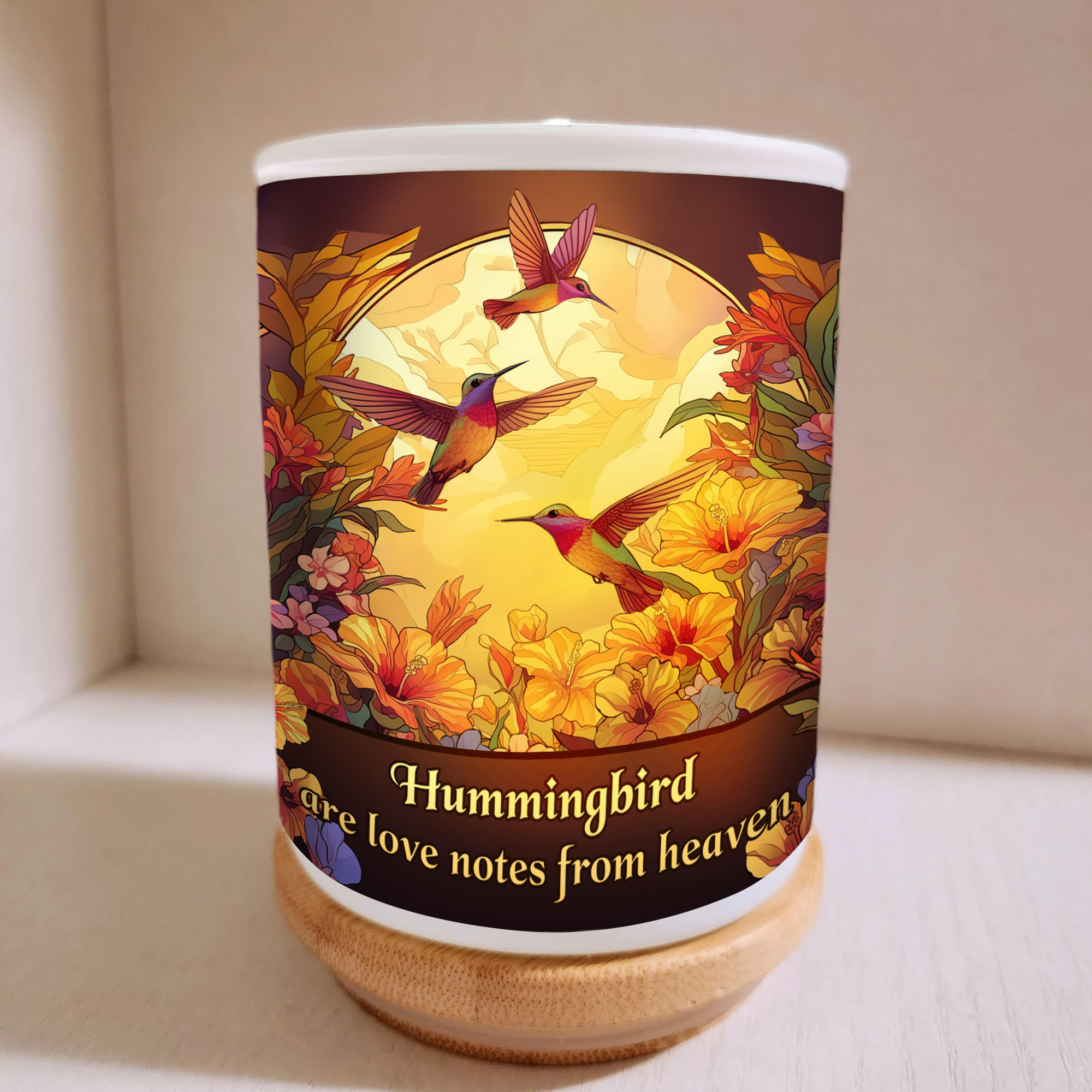 Battery Operated Tea Light Holder - Hummingbirds are love notes from ...