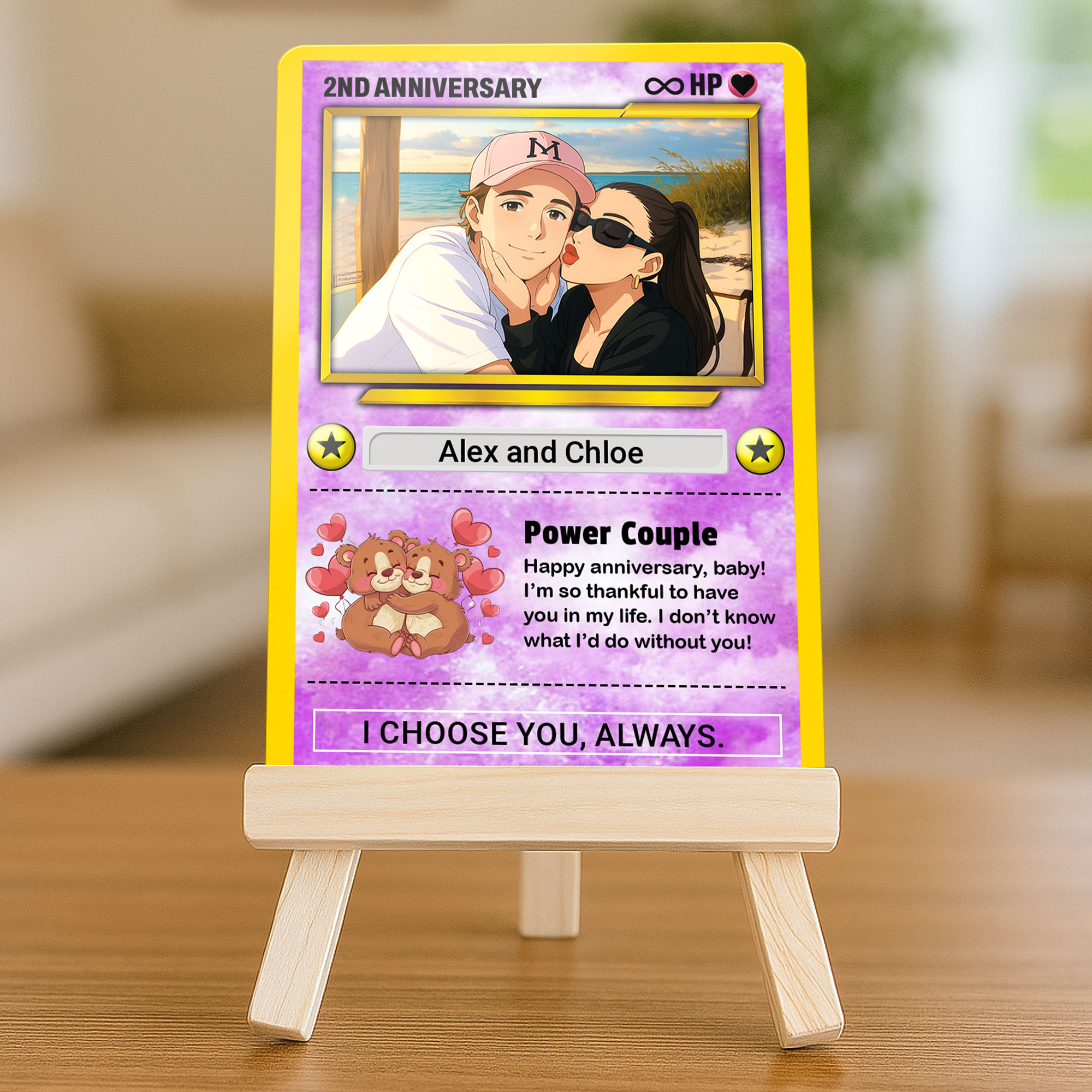 pokemon card maker couple Personalized Anniversary Card, Custom Couples Cards, Anniversary Gift, Anime Wedding Gift, Gift for Him or Her, Birthday Gift What are some great official