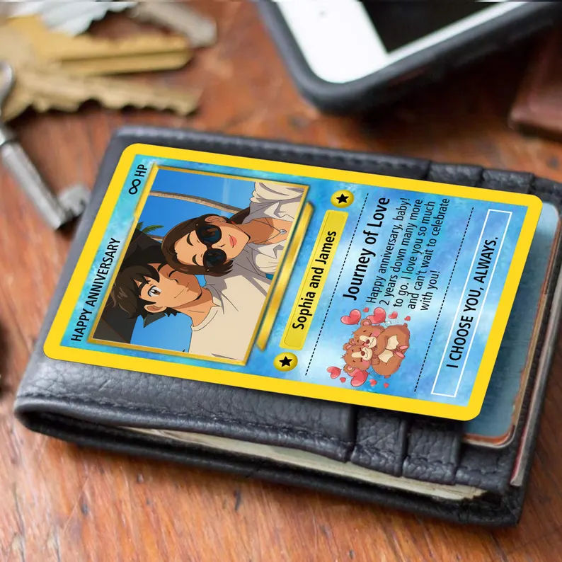 pokemon card maker couple Amazon.com: Personalized Poke Card Anniversary Card