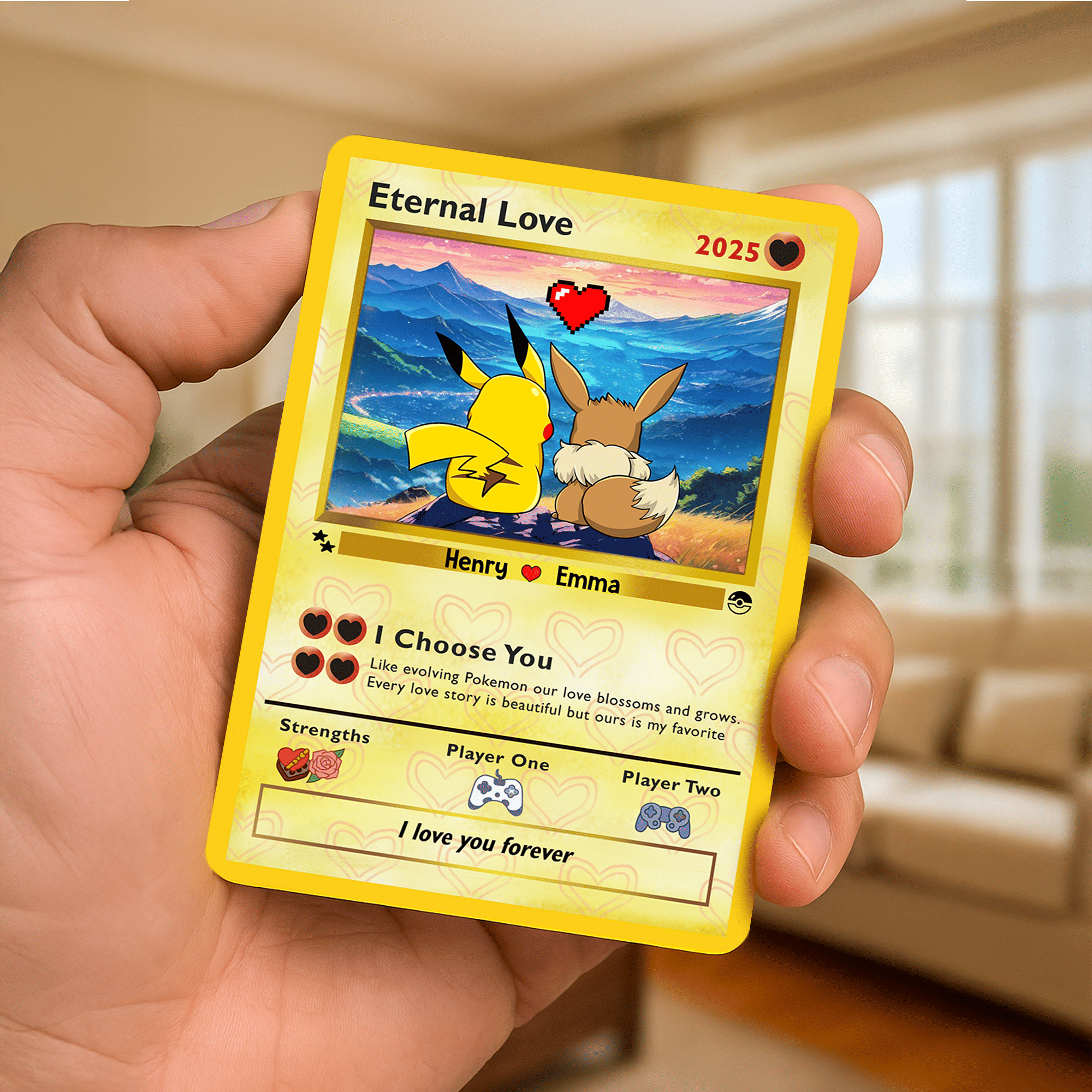 i choose you pokemon card valentines Valentines Day / Anniversary Card