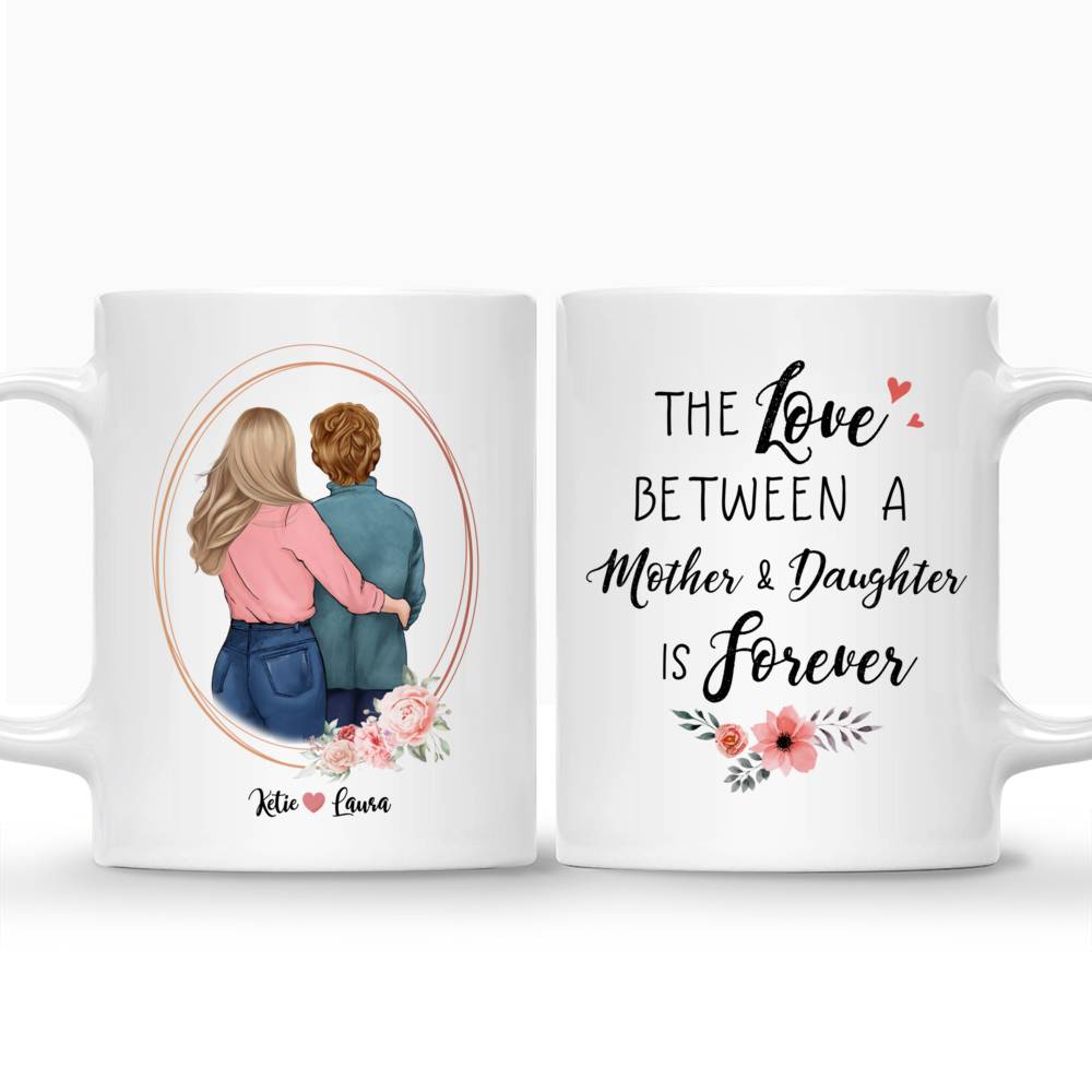 Personalized Mug - Mother & Daughter - The love between a Mother and Daughter is forever 2_3