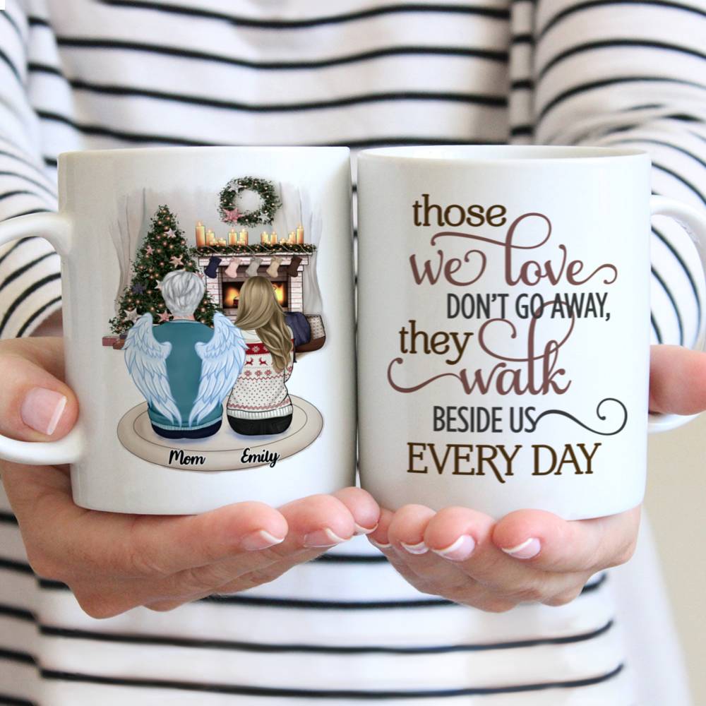 Personalized Mug - Family - Those We Love Don't Go Away They Walk Beside Us Everyday (7022)