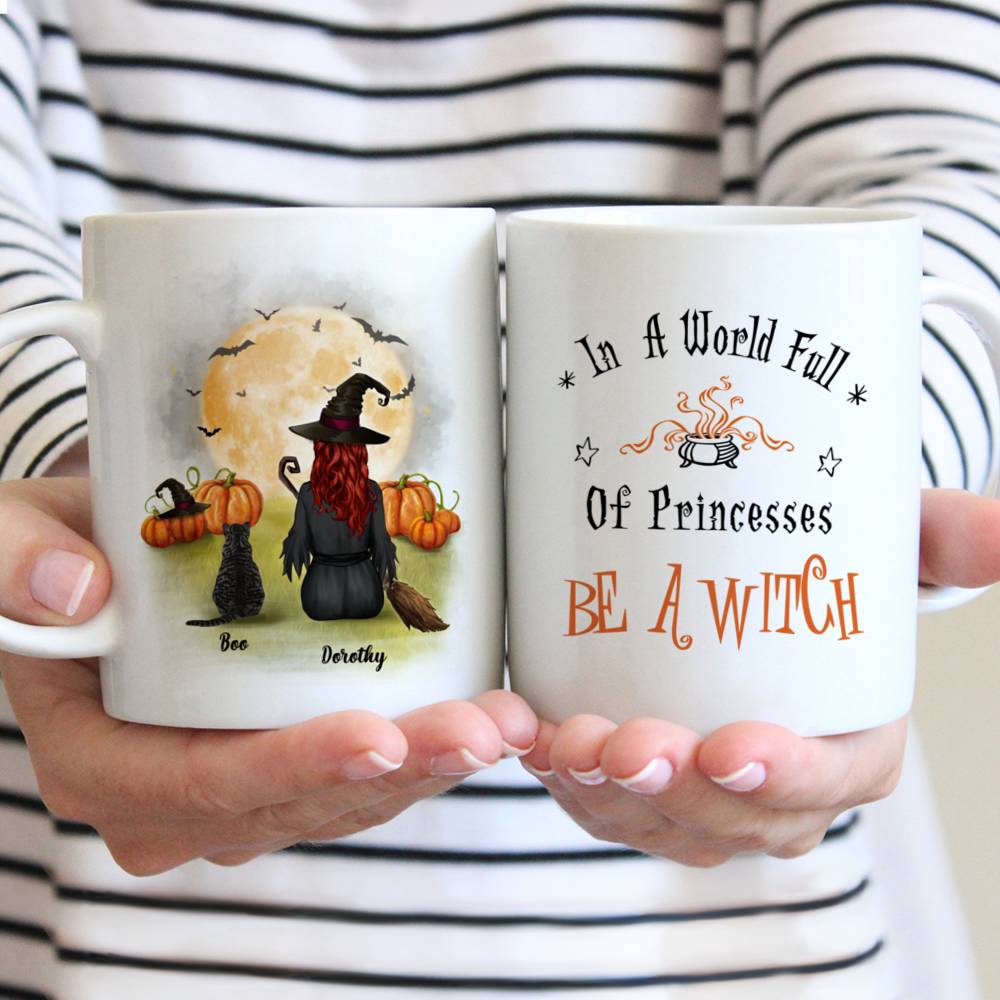 Personalized Halloween Mug - In A World Full Of Princesses Be A Witch