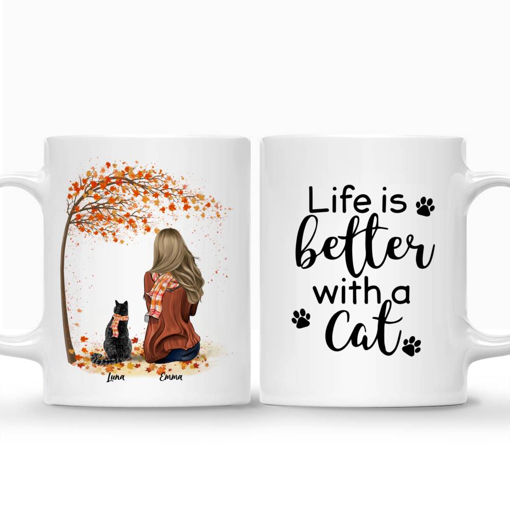 Personalized Mug - Life Is Better With A Cat Custom Cup | Gossby_3