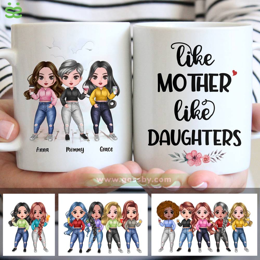 Personalized Mug - Mother & Daughters - Like Mother Like Daughters (6442)