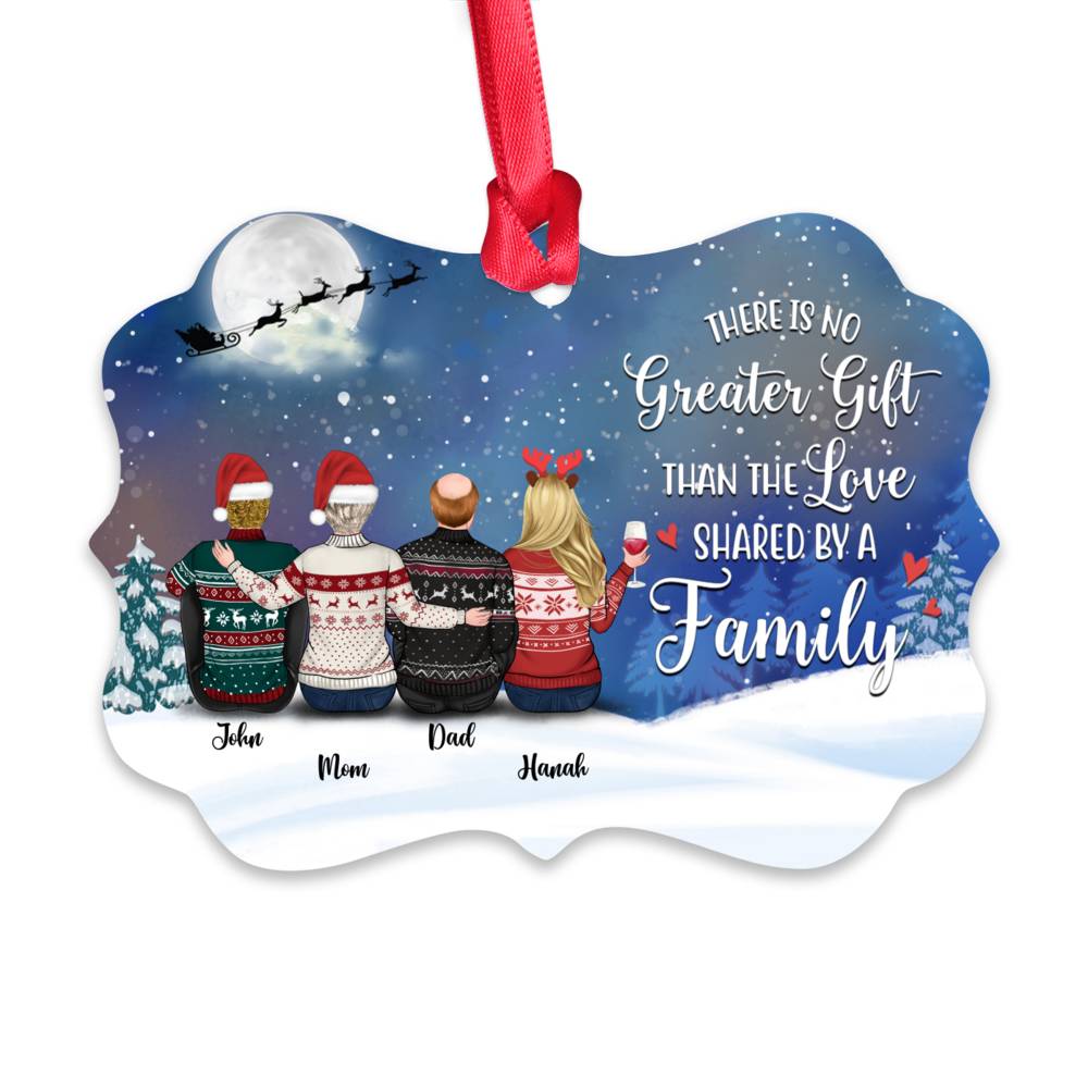 Personalized Ornament - Family Ornament - There is no Greater Gift than the Love shared by Family_1