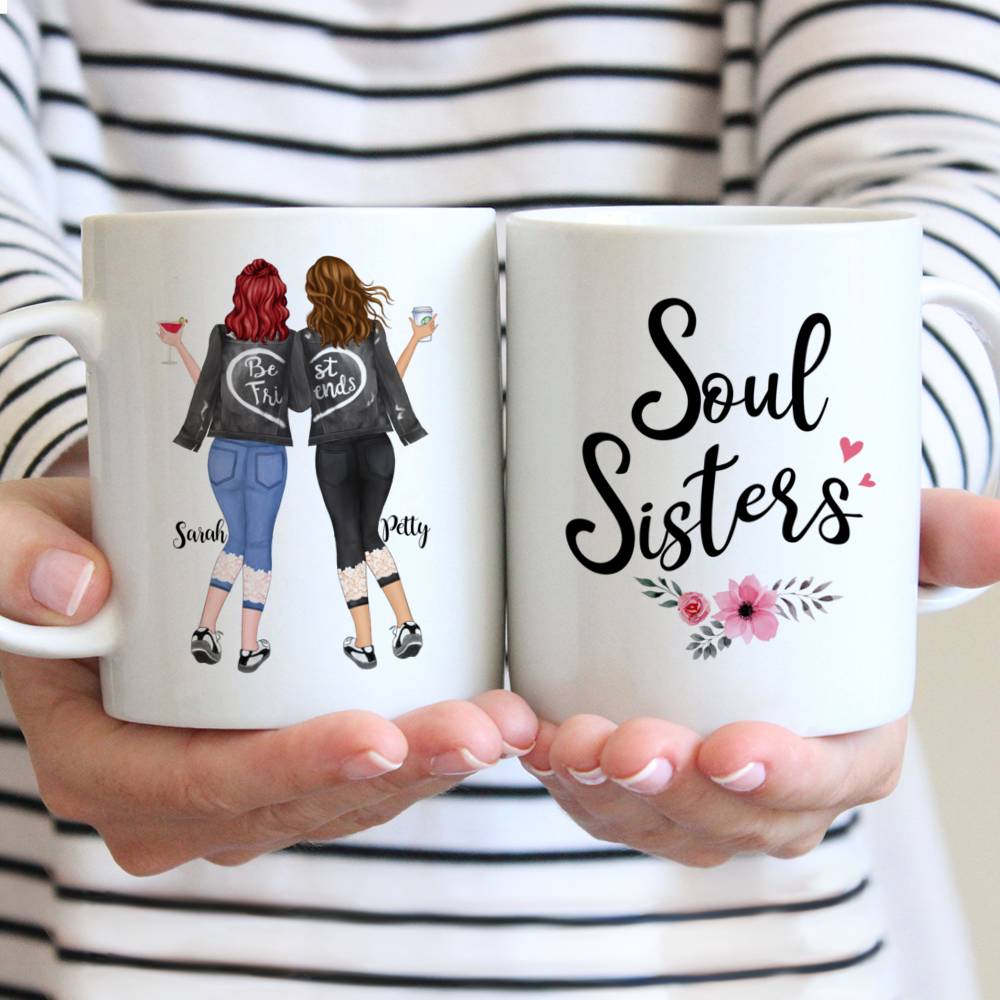 Custom Coffee Mugs for Best Friends - Soul Sisters