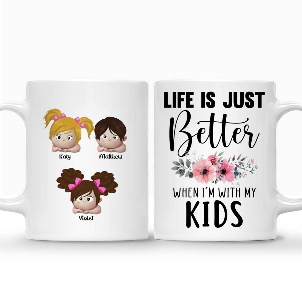 Personalized Family Mug - Life Is Just Better with Grandkids_3