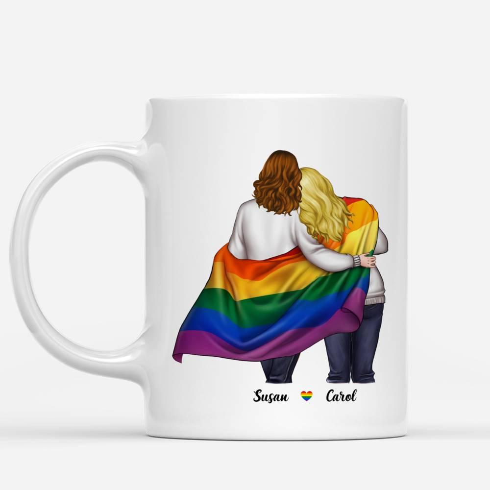 Personalized Mug - LGBT Couple - To my Girlfriend I may not be able to solve all of your problems, but I promise you wont have to face them alone_1