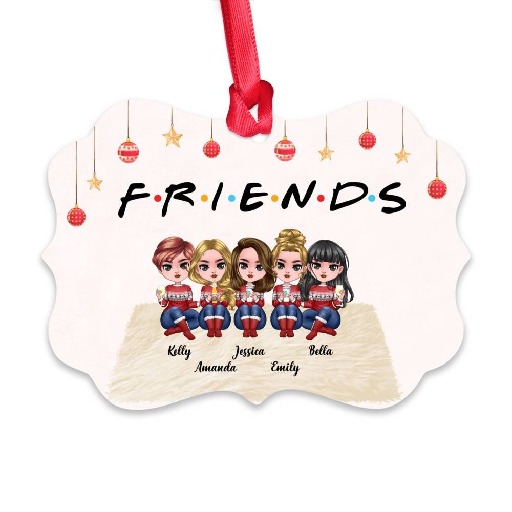 Personalized Ornament - Up To 9 Dolls - FRIENDS (5)_1