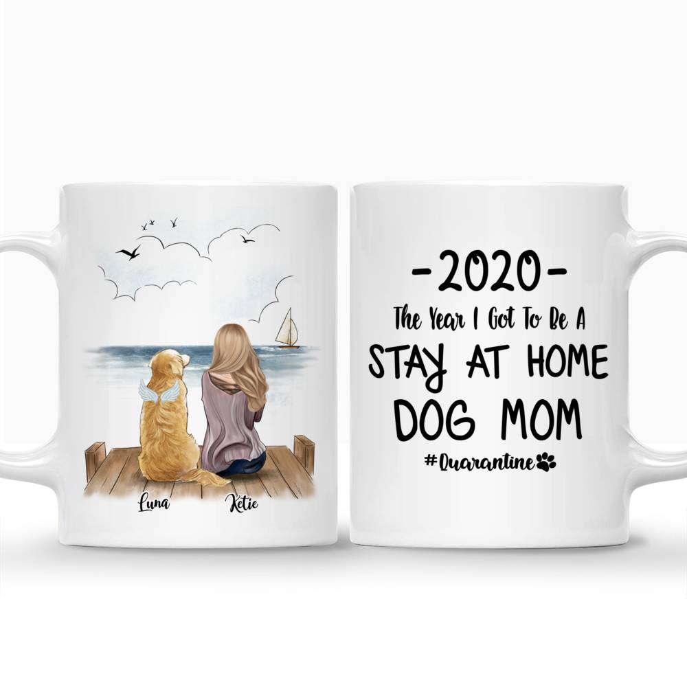 Personalized Mugs - Dogs leave paw prints on your heart mug | Gossby_3