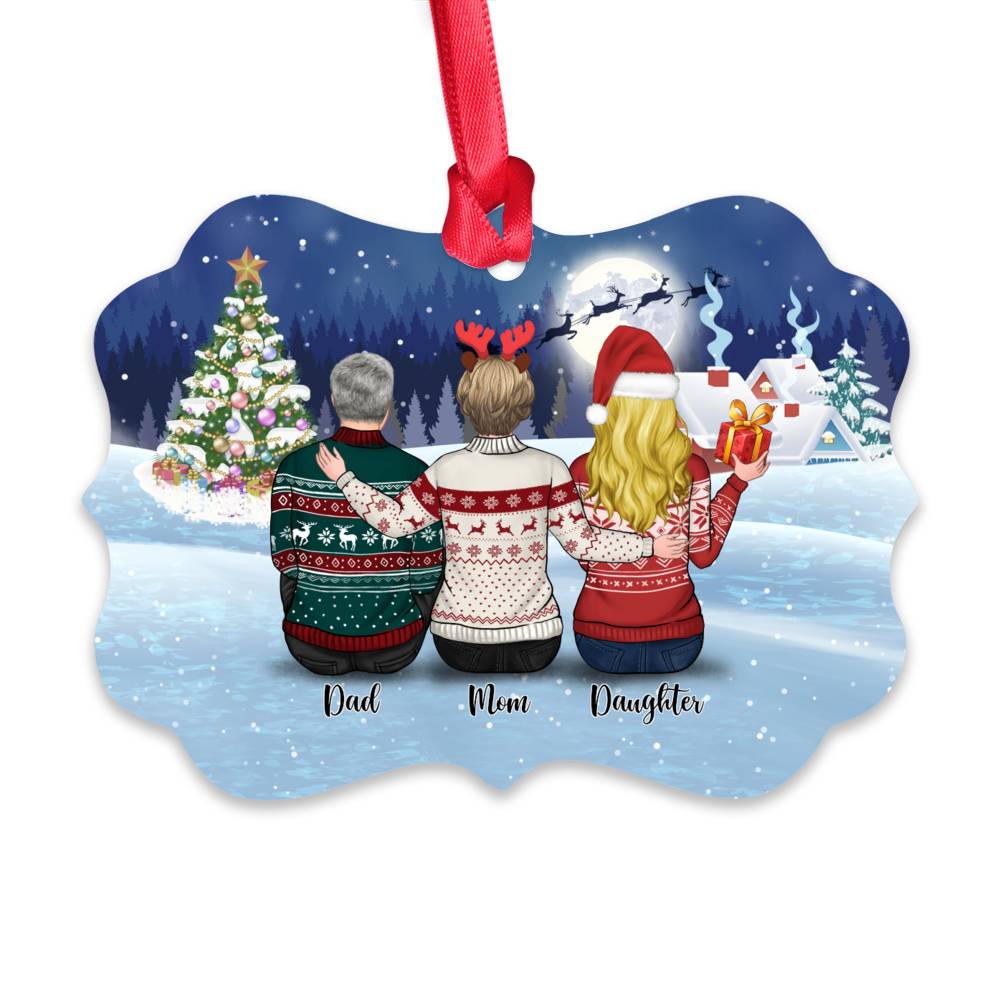 Personalized Ornament - Family Ornament - There is no greater gift than the love shared by a Family (8027)_2